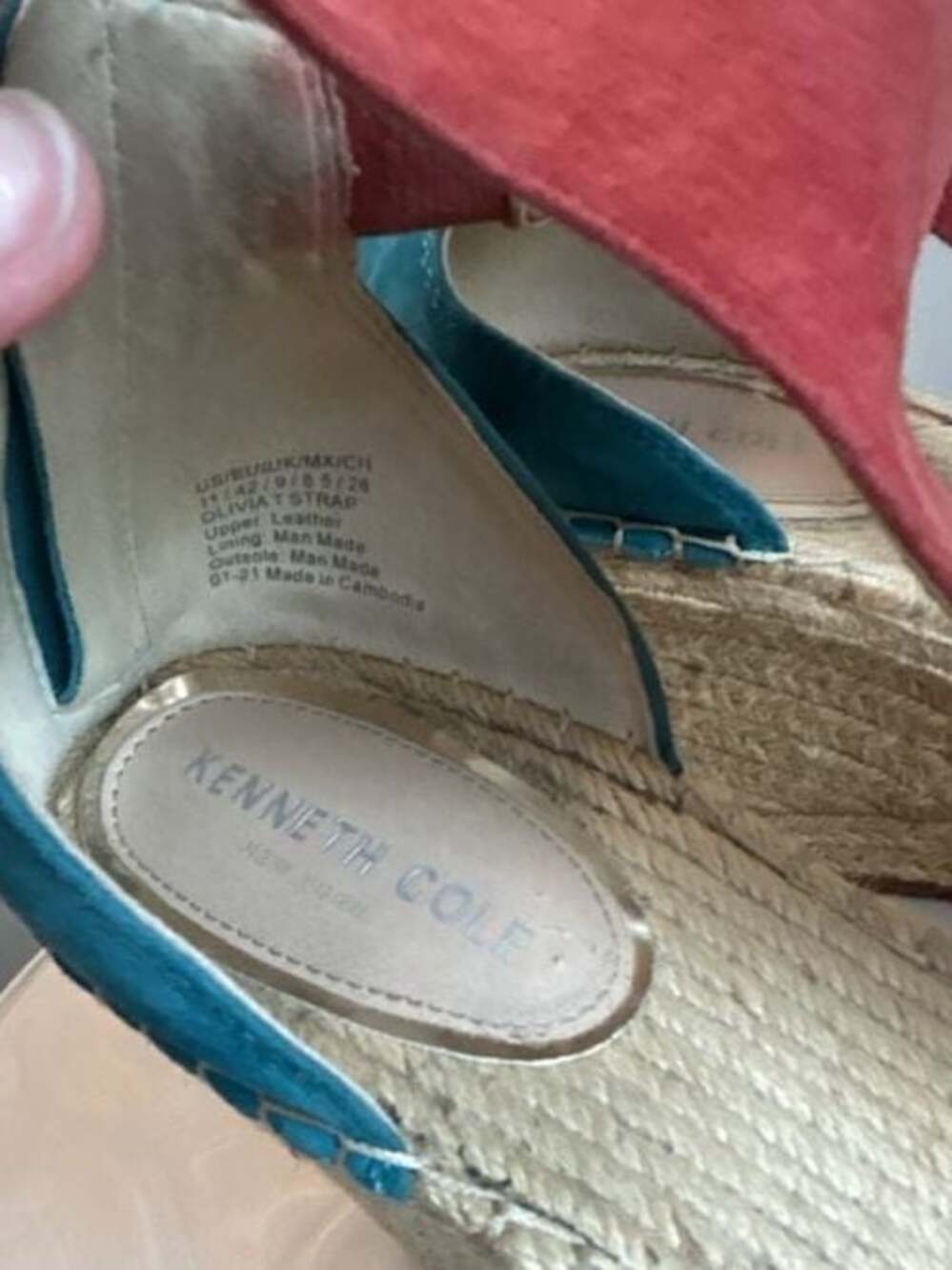 Kenneth Cole New York -Color block -summer shoes 11 - Picture 4 of 10